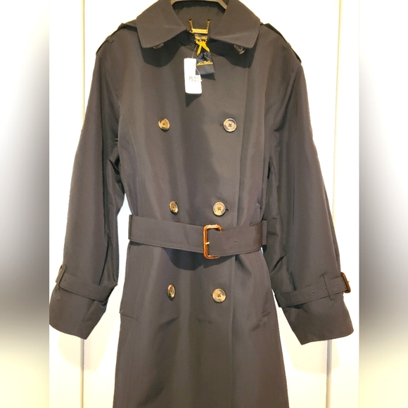 Brooks Brothers Midnight Blue Trench Coat - Picture 2 of 8